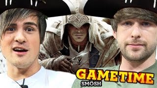 SHOOTIN MOFOS WITH A BOW Gametime w Smosh [upl. by Zashin]