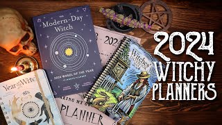 4 Witchy Planner Reviews  Flip Through Four 2024 Planners With Me  Magical Crafting [upl. by Berl]