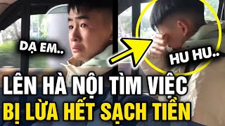 Từ Lào Cai xuống Hà Nội TÌM VIỆC LÀM thanh niên KHÓC NỨC NỞ vì bị xe ôm LỪA HẾT TIỀN  Tin 3 Phút [upl. by Harpp434]