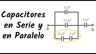 Capacitores en Serie y Paralelo Capacitancia Equivalente Valor de Carga Alamacenada [upl. by Merilee]