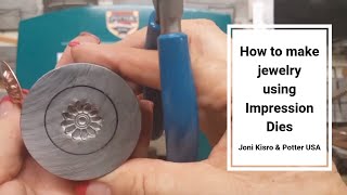 How to make jewelry using Impression Dies with amazing detail by Joni Kisro [upl. by Minsat45]