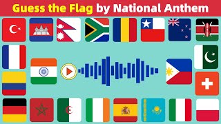 🌎Guess The Country by The National Anthem🎵  Country Quiz Challenge🧠 [upl. by Werdna]