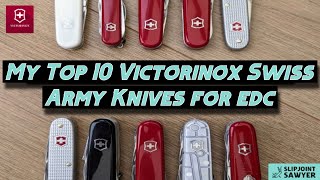 10 Best Victorinox Swiss Army Knives For EDC [upl. by Eisned]