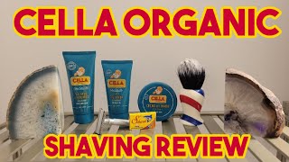 Cella Organic Green Shaving Cream With PreShave and Aftershave Review [upl. by Melita]