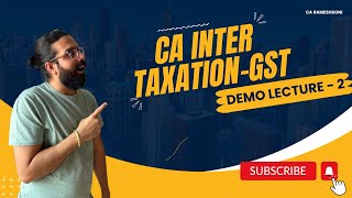 CA INTER GST DEMO  Day1 Part2 Chapter1 GST in IndiaIntroduction QampA amp MCQ English CA Ramesh Soni [upl. by Ahsieket37]