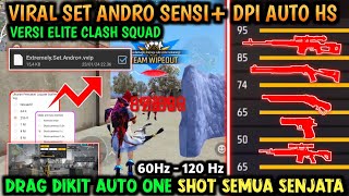 ‼️SET ANDRO GACOR FF AUTO ONE SHOT ☠️🎯 SENSITIVITAS FF AUTO HEADSHOT 2024🔐 [upl. by Hahnke]