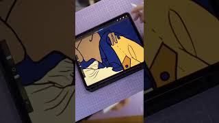 Coloring process in Procreate shorts youtubeshorts procreatetutorials drawingtutorial [upl. by Eyllom473]