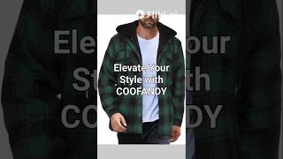 COOFANDY Mens Flannel Shirt Jacket Warm Quilted Lined Hooded Long Sleeve Plaid Shirt Jackets [upl. by Kcinom596]