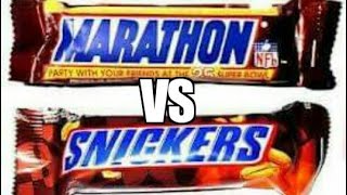 Snickers vs Marathon  Snickers bars to be called Marathon again after 30 years [upl. by Hilarius148]