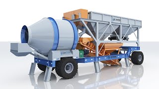 How Mobile Concrete Batching Plant Works [upl. by Htiekram]