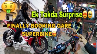 Finally Superbike Booking Gare😍 Ek Tagda Surprise🥹  Dirt Bike Crashes😥  Soni Rides [upl. by Eanerb]