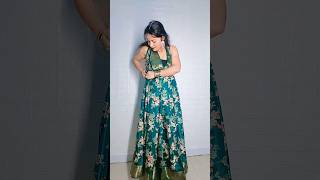 Saree se gown in one minute shorts youtubeshorts ytshorts saree sareedrapings [upl. by Htebarual]