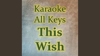 This Wish Karaoke Version [upl. by Akzseinga]