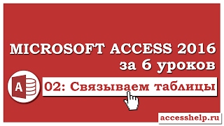 Как связать таблицы в базе данных Microsoft Access 2016 [upl. by Niawat]