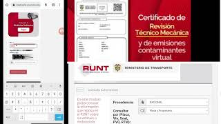 RUNT CONSULTAR REVISION TECNICA MECANICA Por INTERNET 2023 [upl. by Wachter]