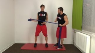 Shoulder pain  This thera band exercise helps [upl. by Werdn28]