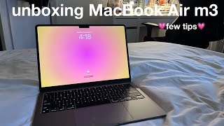 unboxing MacBook Air M3 [upl. by Swisher]