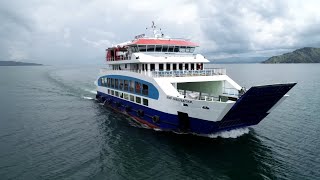 Sea Trial of KMP Ihan Batak a Cruise Ferry for Lake Toba [upl. by Ayomat709]