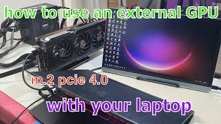 how to setup eGPU use an external gpu with your laptop for gaming [upl. by Nidya]