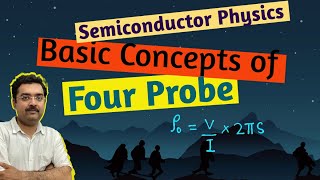 Four Point Probe Method Measurement PHYSICS for Btech resistivity by four probe method theory [upl. by Norbel]