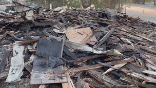 Update Abandoned home in eastside house fire demolished [upl. by Ragouzis]