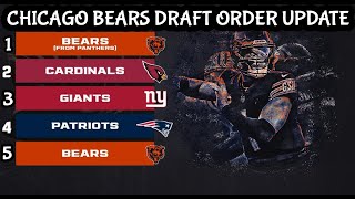 Chicago Bears Updated Draft Order  Cardinals WIN [upl. by Yssej]