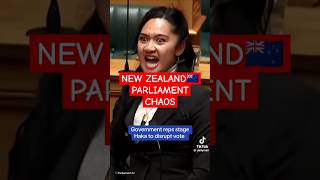 NEW ZEALAND🇳🇿 PARLIAMENT CHAOS trending news trumpfunny viralvideo trending cnn like live [upl. by Nedyarb9]