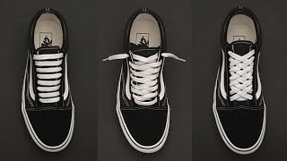 3 Cool Ways How to Vans Old Skool  Vans Old Skool Lacing [upl. by Odnesor]