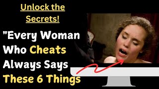 Every Woman Who Cheats Always Says These 6 Things – Watch Out for These Red Flags [upl. by Roban93]