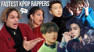 Waleska amp Efra react the fastest KPOP RAPPERS Male amp Female [upl. by Alano]