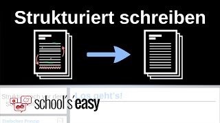 Strukturiert schreiben  Das kann jeder [upl. by Ahseined]