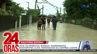 24 Oras Part 3 Baha sa Hermosa Bataan namerwisyo Solarpowered sea vessel na atbp [upl. by Droffilc]