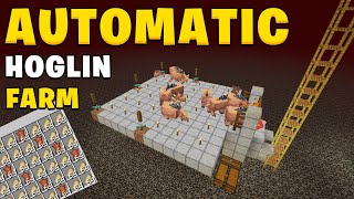 Best Hoglin Farm in Minecraft 121 [upl. by Rheinlander800]