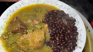 Carne de Puerco En Salsa Verde Con Nopales [upl. by Ayak]