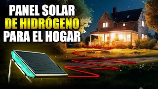 NUEVO Panel Solar Produce Hidrógeno Verde Barato En Casa  ¡DESCUBRIMIENTO [upl. by Anawad]