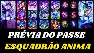 Prévia do Novo Passe Esquadrão Anima 2024  Sistema de Passe Bordas Ícones Evento no Lol e mais [upl. by Aina]