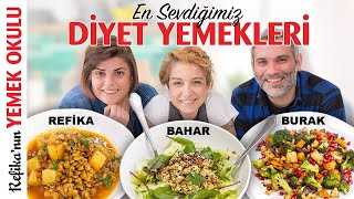 Bizi Zayıflatan Yemekleri Yaptık  En Sevdiğimiz 3 Diyet Tarifi  Salata Fırında Sebze Mercimek [upl. by Colet]