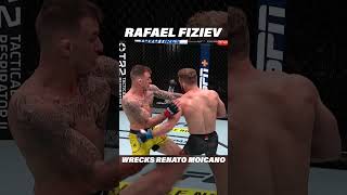 Rafael Fiziev WRECKED Renato Moicano ufc mma [upl. by Chiaki]