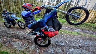 Riding The Worlds Most Powerful Electric Dirt Bike On Enduro  The Stark Varg RAW [upl. by Adimra]