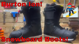 Burton Ion Snowboard Boots Review 2022 Burton Ion Dual Boa Snowboard Boots [upl. by Chaunce]