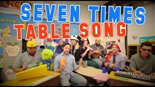 Seven Times Table Song Cups by Anna Kendrick Cover with Classroom Instruments [upl. by Enayd]