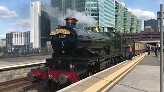 Onboard 7029 ‘Clun Castle’ hauling the Shakespeare Express from Birmingham Snow Hill 28072024 [upl. by Bellis845]