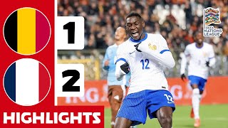 BELGIUM vs FRANCE 12  Goals amp Extended Highlights  UEFA Nations League 202425 [upl. by Neelon]