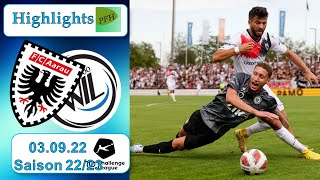 Highlights FC Aarau vs FC Wil 030922 [upl. by Anoyi964]