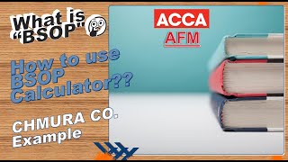 How to use BSOP Black Scholes pricing model calculator in ACCA AFM exam [upl. by Adolphe]