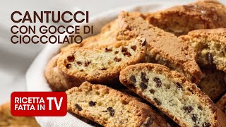 CANTUCCI AL CIOCCOLATO di Benedetta Rossi  Ricetta TV Fatto in Casa per Voi [upl. by Talia]