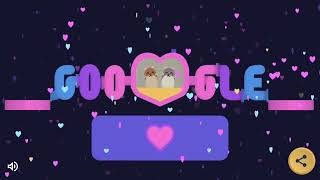 Google doodle Valentines day 2022  Unite the hamsters  Walkthrough [upl. by Kamp403]