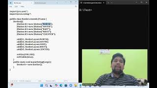 Java  BorderLayout  AWT  Swings  Layout Managers  Telugu  DrVenkat [upl. by Geirk]