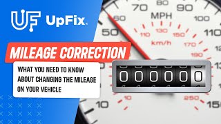 Mileage Correction Service  Odometer Adjustment  Mileage Change Explained by UpFix [upl. by Assiral]