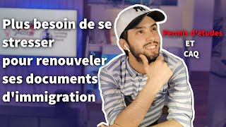 Comment renouveler mes documents dImmigration PE et CAQ  كيفية تجديد وثائق الهجرة الخاصة بي [upl. by Rumit]